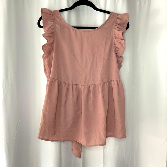 SHEIN Maternity Ruffle Sleeve Top